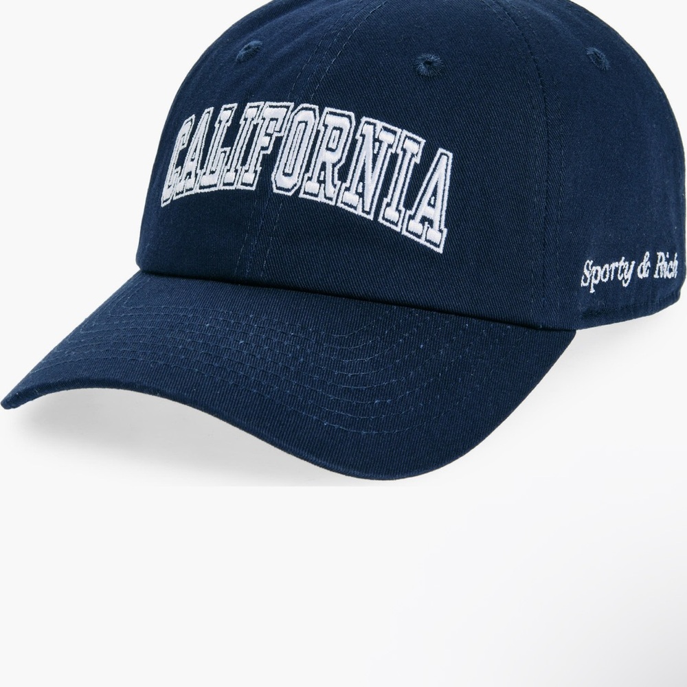 Sporty & Rich Dark Blue California Cap